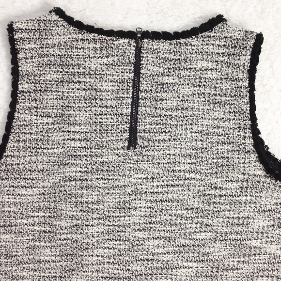 Loft Fringe Tweed Shift Dress - Picture 4 of 7